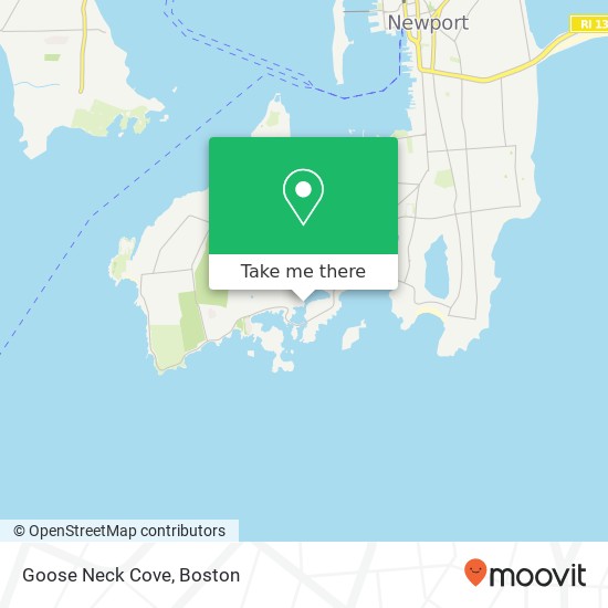 Goose Neck Cove map