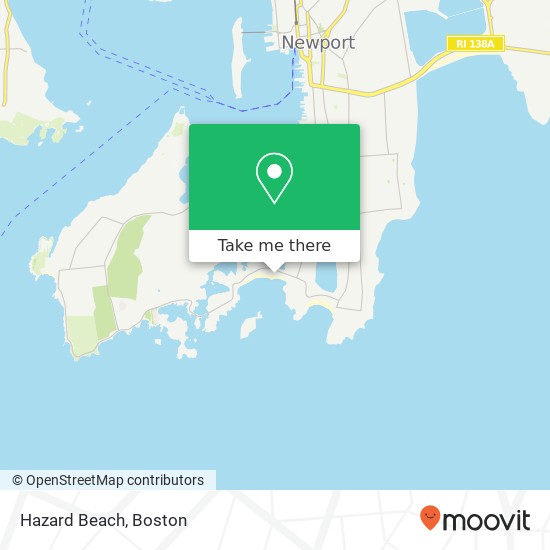 Hazard Beach map