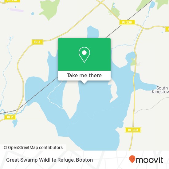 Mapa de Great Swamp Wildlife Refuge