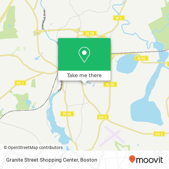 Mapa de Granite Street Shopping Center