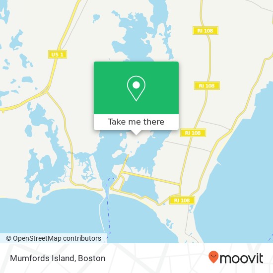 Mapa de Mumfords Island