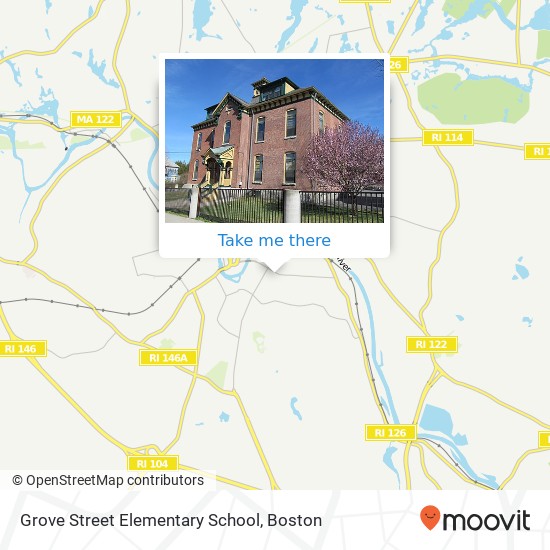 Mapa de Grove Street Elementary School