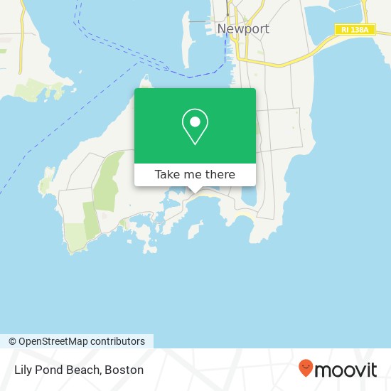 Lily Pond Beach map