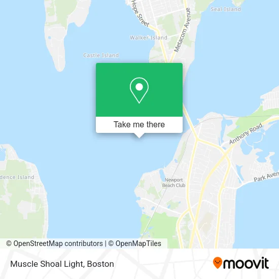 Muscle Shoal Light map