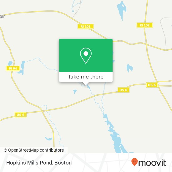 Mapa de Hopkins Mills Pond