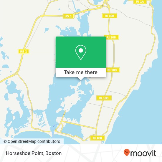 Mapa de Horseshoe Point