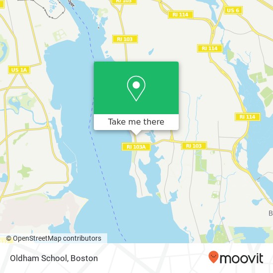 Mapa de Oldham School