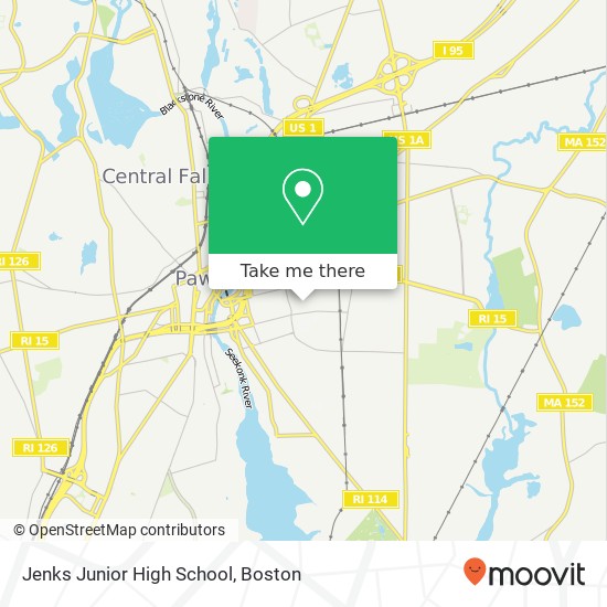 Mapa de Jenks Junior High School