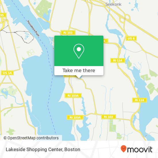 Mapa de Lakeside Shopping Center