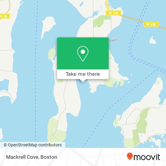 Mackrell Cove map