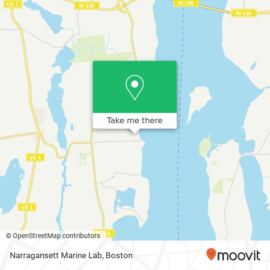 Narragansett Marine Lab map