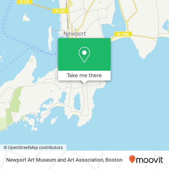 Newport Art Museum and Art Association map