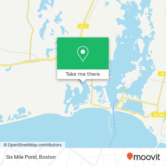 Six Mile Pond map