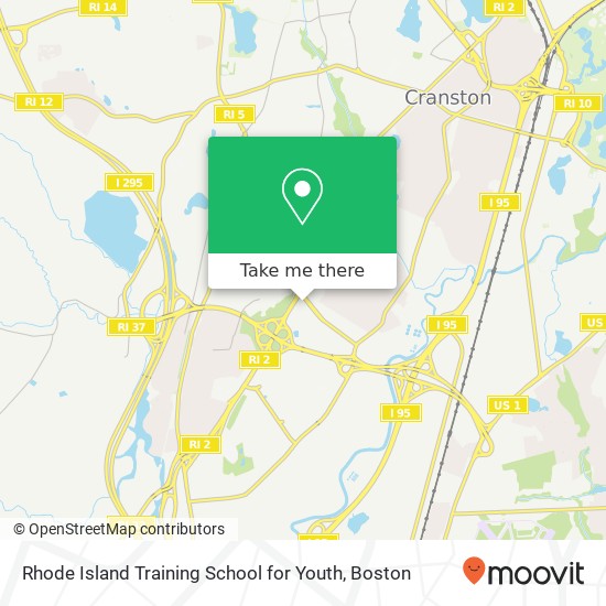 Mapa de Rhode Island Training School for Youth