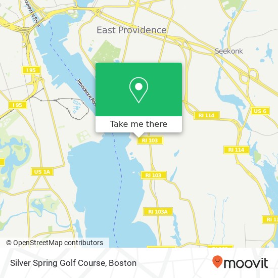 Mapa de Silver Spring Golf Course