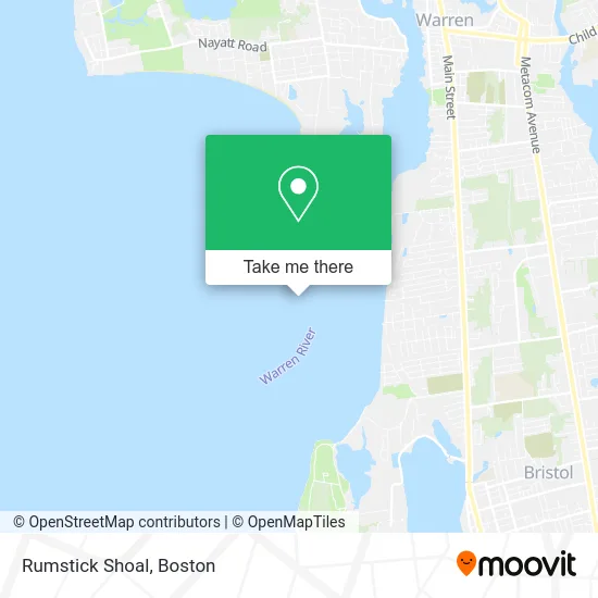 Rumstick Shoal map