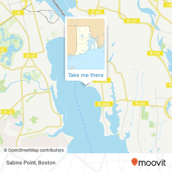 Mapa de Sabins Point