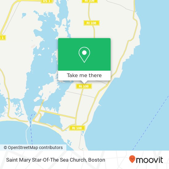 Saint Mary Star-Of-The Sea Church map