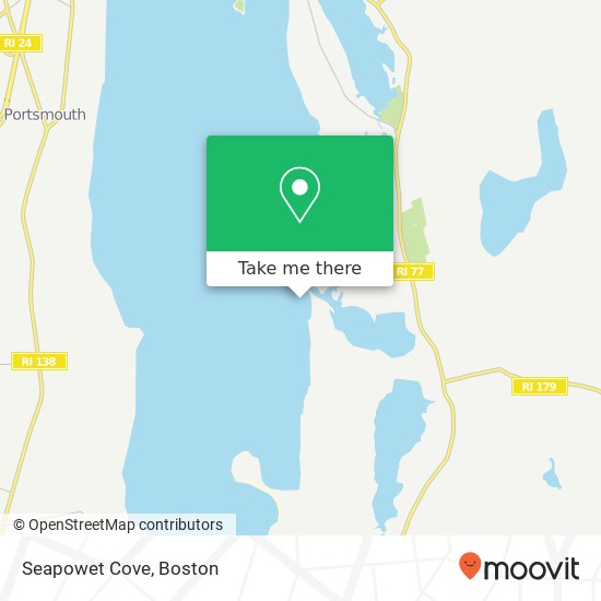 Seapowet Cove map