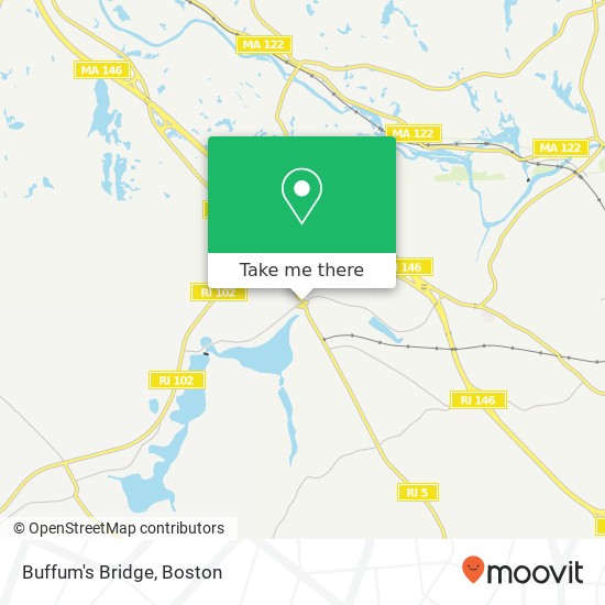 Buffum's Bridge map