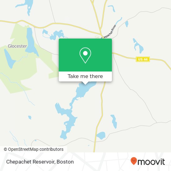 Chepachet Reservoir map