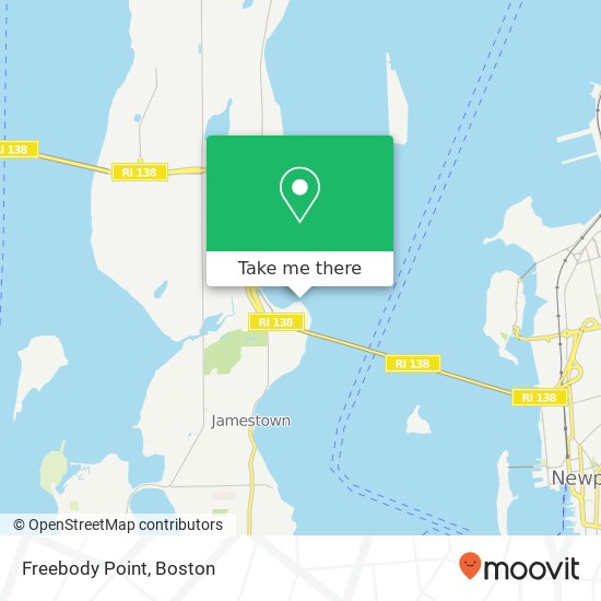 Mapa de Freebody Point
