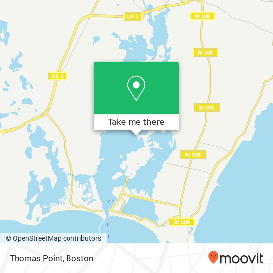 Mapa de Thomas Point