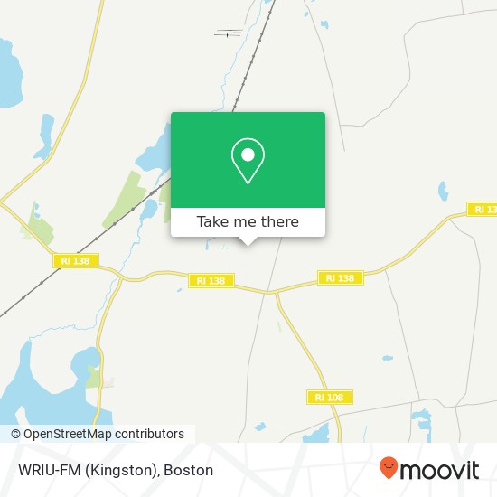 WRIU-FM (Kingston) map