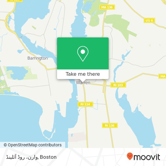 وارن، روڈ آئلینڈ map