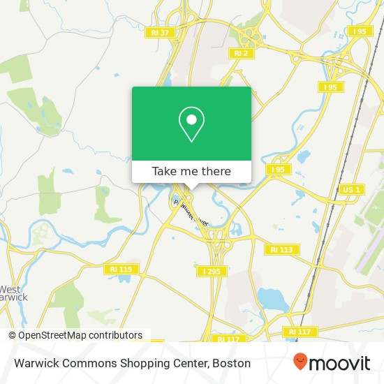 Warwick Commons Shopping Center map