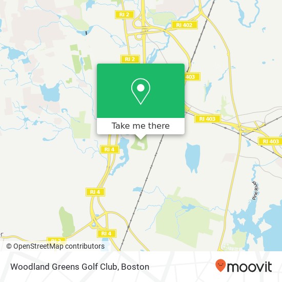 Mapa de Woodland Greens Golf Club