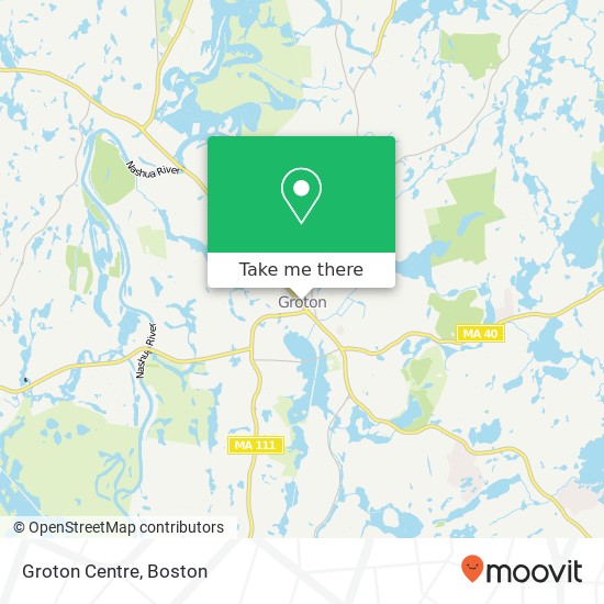 Groton Centre map