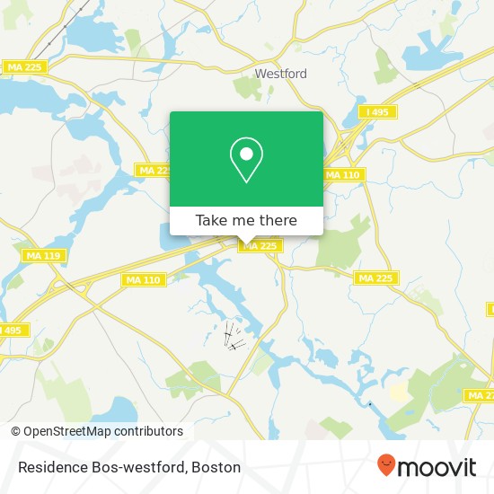 Mapa de Residence Bos-westford