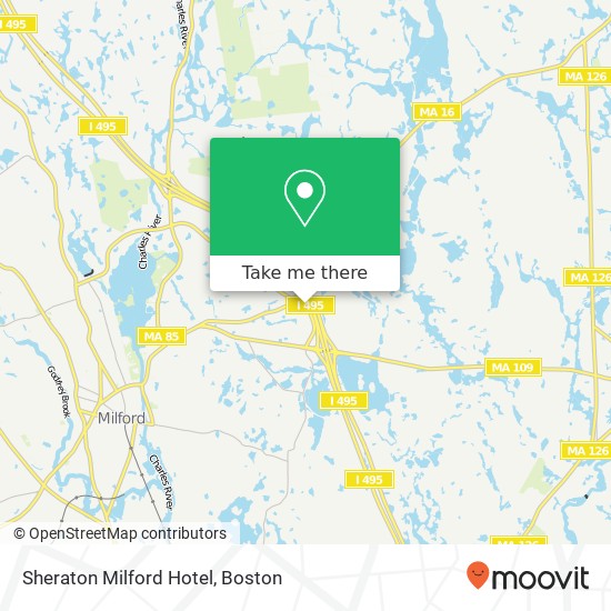 Sheraton Milford Hotel map