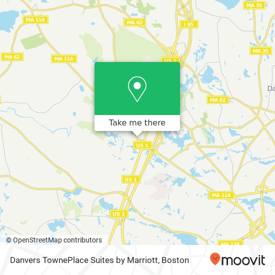 Danvers TownePlace Suites by Marriott map