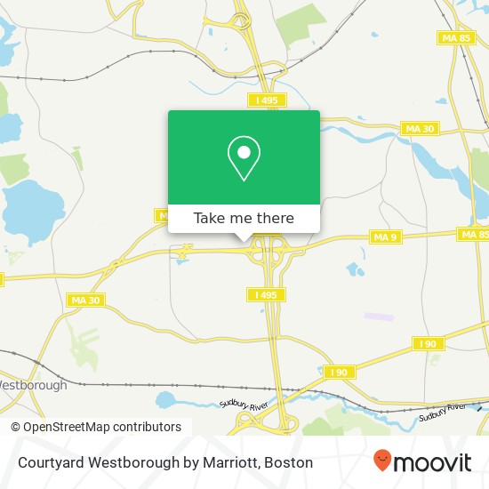 Courtyard Westborough by Marriott map