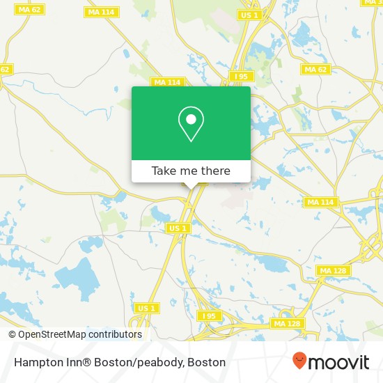 Hampton Inn® Boston/peabody map