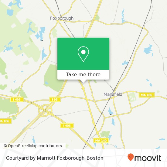 Mapa de Courtyard by Marriott Foxborough