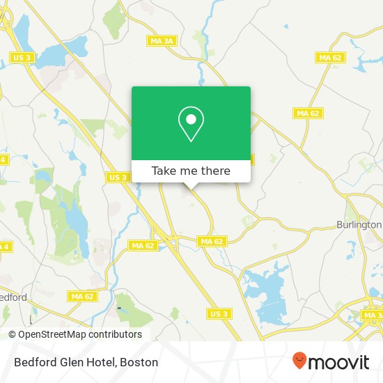 Mapa de Bedford Glen Hotel