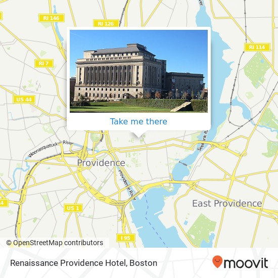 Mapa de Renaissance Providence Hotel