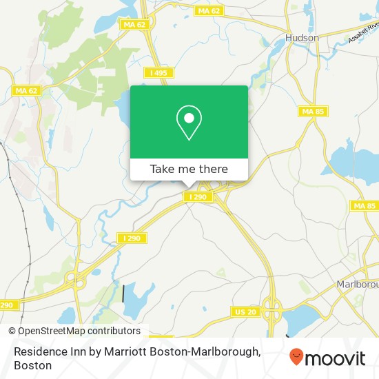 Mapa de Residence Inn by Marriott Boston-Marlborough