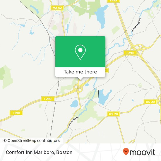 Mapa de Comfort Inn Marlboro