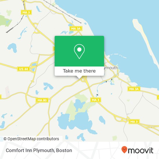 Comfort Inn Plymouth map