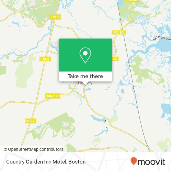 Mapa de Country Garden Inn   Motel