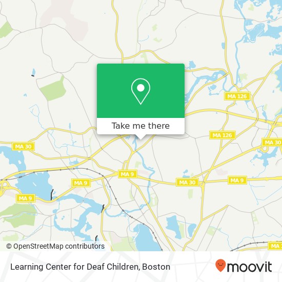 Mapa de Learning Center for Deaf Children