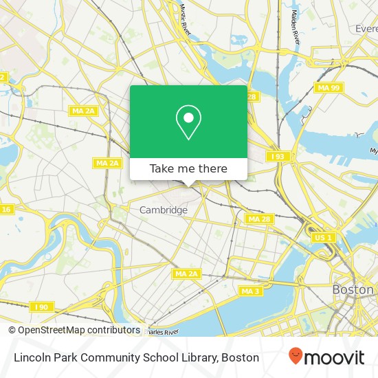 Lincoln Park Community School Library map