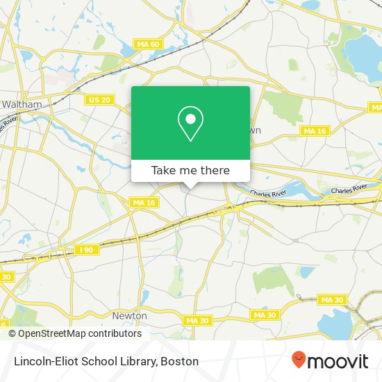 Lincoln-Eliot School Library map