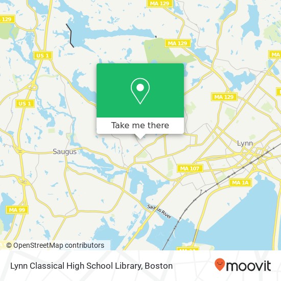 Mapa de Lynn Classical High School Library