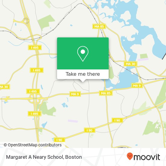 Margaret A Neary School map