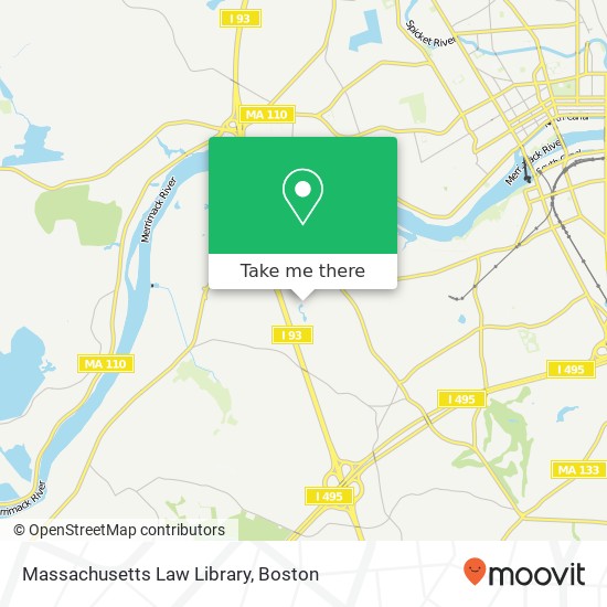 Mapa de Massachusetts Law Library